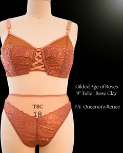 Gilded Age of Roses Tulle Lace Bra Kit