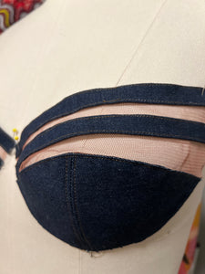 Denim Bra Kit with Lace Option