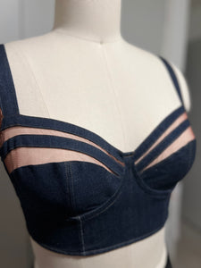 Denim Bra Kit with Lace Option