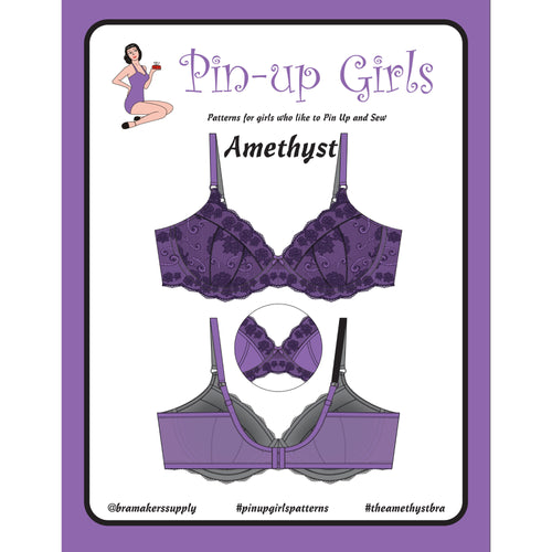 Amethyst Lace Bra Pattern Pin-Up Girls